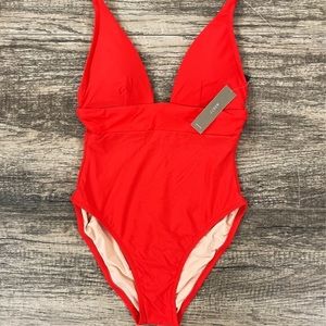 J.CREW Plunge One-Piece Swimsuit